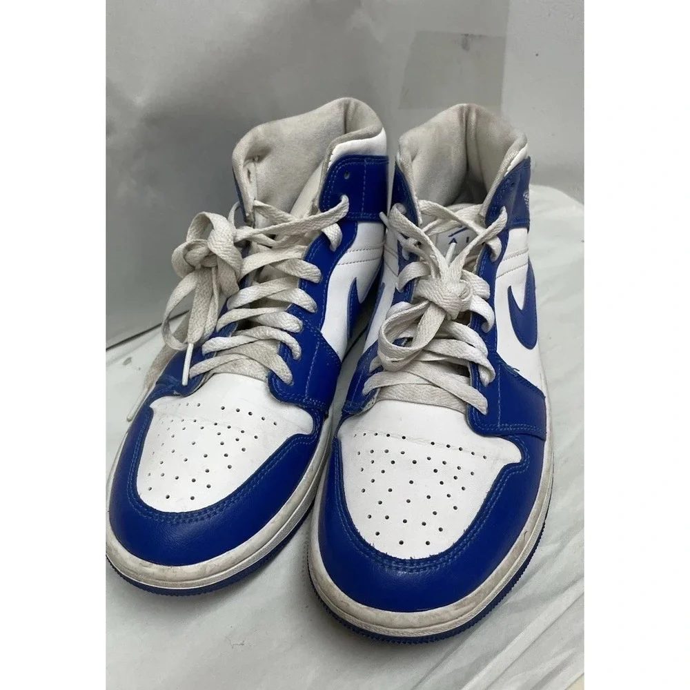 Air Jordan 1 Mid Kentucky Storm Blue Size 8.5